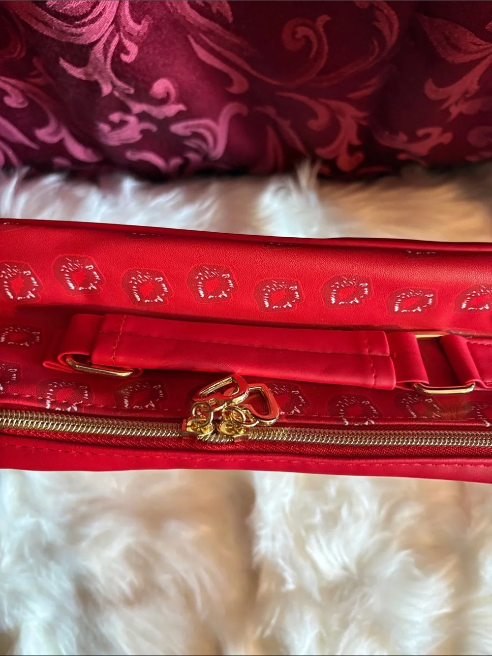 Betty Boop Red Cosmetic Bag by Glamlite
